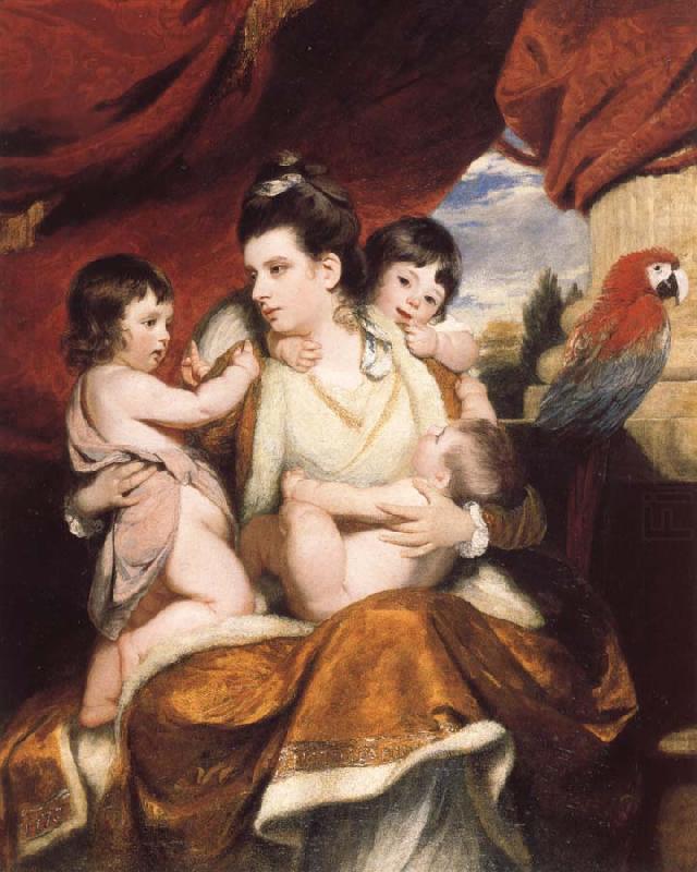 Sir Joshua Reynolds Lady Cockburn and Her Three eldest sons china oil painting image
